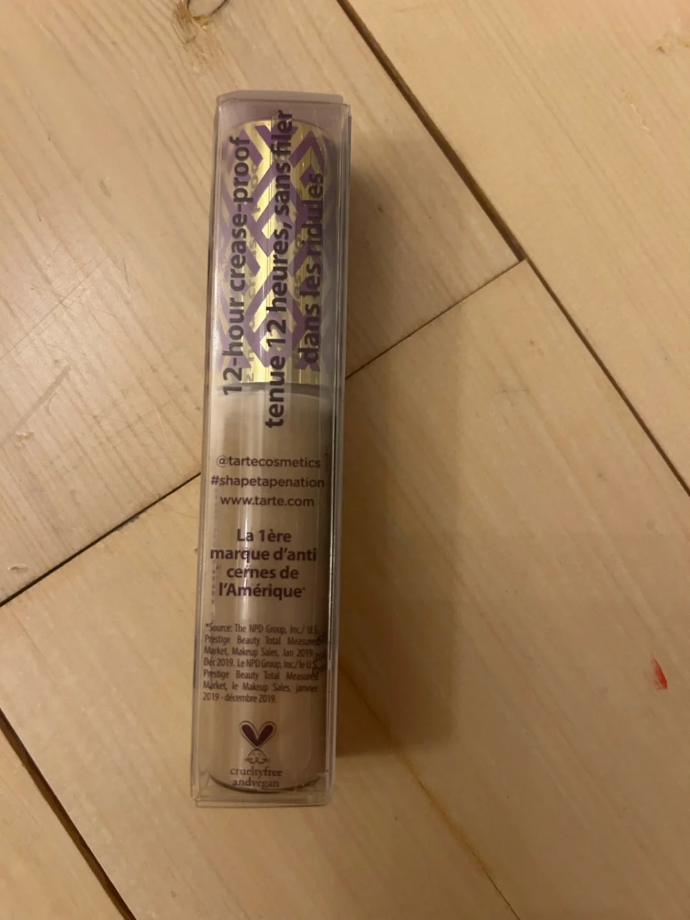 tarte Shape Tape Concealer in S20 Light Sand with Purple & Gold Cap